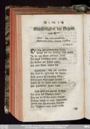 Glückseeligkeit der Gegend von G