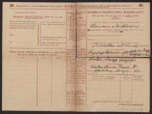 Schreiben an Kürschners Deutschen Litteratur-Kalender (Mitteilung)
