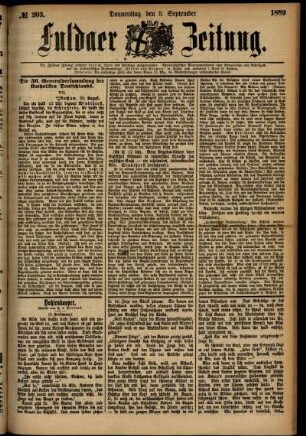 Ausgabe vom Donnerstag, den 05. September 1889.