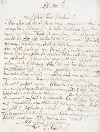 Brief an Samuel Fischer