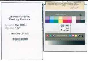 Entnazifizierung Franz Berndsen , geb. 04.04.1913 (Modelleur)