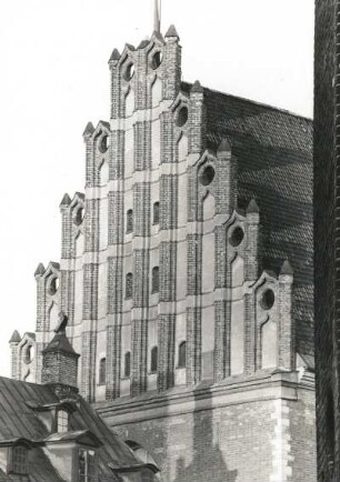 Riga. Johanniskirche. Außenansicht. Westgiebel