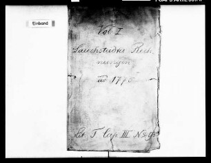 Lauchstädter Rechnungen, Band 1