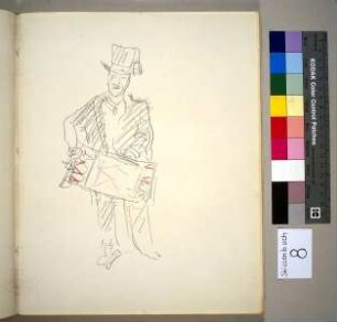 Fasnachtsfigur mit Trommel
