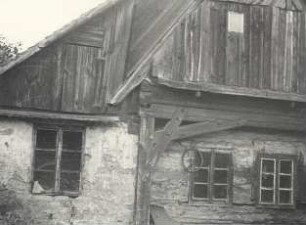 Stellmacherei in Lauske : Bauwesen - Wirtschaftsgebäude und Gehöfte. Ort: Łusk / Lauske. Stellmacherei in Lauske bei Hochkirch.