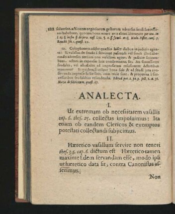 Analecta.
