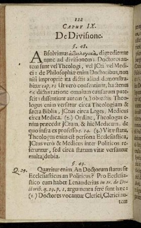 Caput IX. De Divisione.