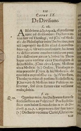 Caput IX. De Divisione.