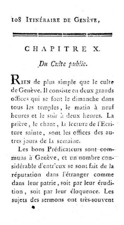 X. Du Culte public.