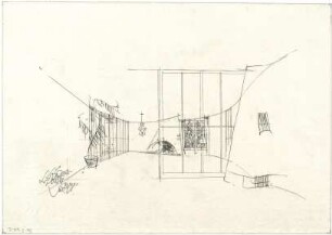 Gsaenger, Gustav; Landhaus Dr. Hans Högg - Innenraum (Perspektive)