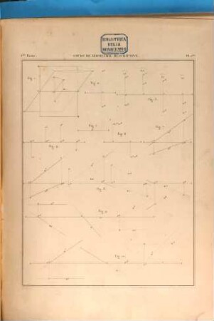 Cours de géométrie descriptive, [3]. Du point, de la droite et du plan : Atlas