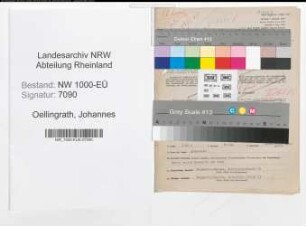 Entnazifizierung Johannes Oellingrath, geb. 30.07.1903 (Angest.)