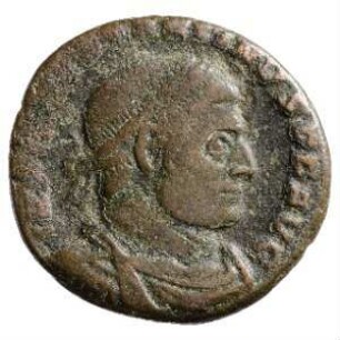 Münze, Follis, Aes 3, 317 - 318 n. Chr.