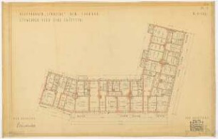 Wohnhausbebauung Eiswerderufer Ecke Triftstraße für Lindecke, Berlin-Spandau: Grundriss 1:100