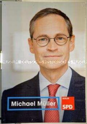 Wahlplakat des SPD-Landesverbandes Berlin zur Wahl des Berliner Abgeordnetenhauses am 18. September 2016