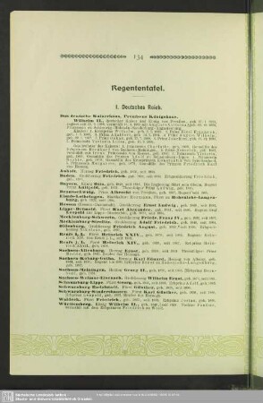 Regententafel