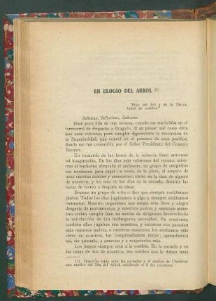 En elogio del árbol