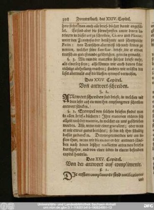 Das XXIV. Capitel. Von antwort-schreiben.