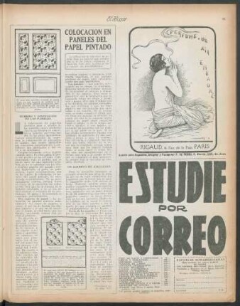 Colocación de paneles de papel pintado