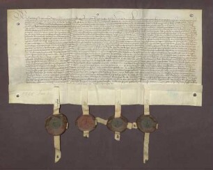 Erbhuldigungsrevers des Dorfes Rastatt und Rheinau als Leibeigene gegen Markgraf Philipp I. von Baden