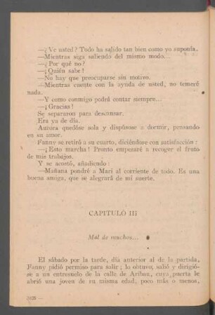 Capítulo III - Mal de muchos...
