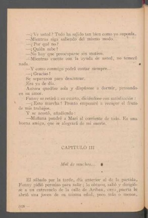 Capítulo III - Mal de muchos...