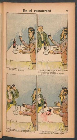 En el restaurant - [Cómic]
