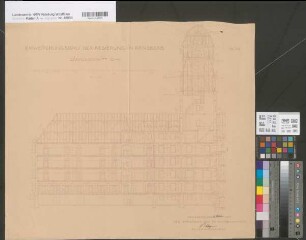 Arnsberg, Bezirksregierung, Hauptgebäude Seibertzstr. 1, Schnitt
