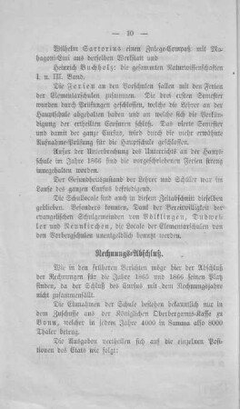 Rechnungs-Abschluss