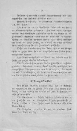 Rechnungs-Abschluss