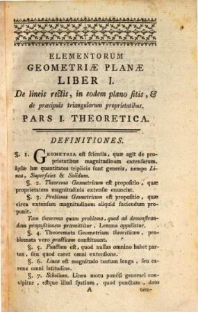 Elementa geometriae planae