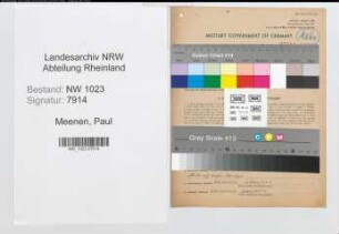 Entnazifizierung Paul Meenen , geb. 16.05.1902 (Kaufmann)