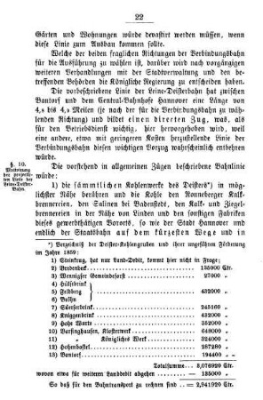 §. 10. Motivirung der projectirten Linie der Leine-Deistereisenbahn.