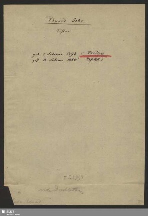Nr. 183-196. Gehe, Eduard Heinrich
