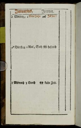 Januarius, Jenner
