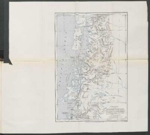 Sketch map of the Patagonian Cordillera Between the parallels 41° & 48° Sth. Latitude : The Goegraphical Journal, 1900. Published by the Royal Geographical Society.