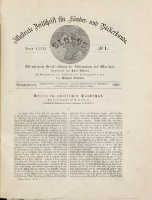 Globus : illustrierte Zeitschrift für Länder- und Völkerkunde. 39. 1881