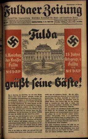 Ausgabe vom Samstag, den 17. Juni 1939.