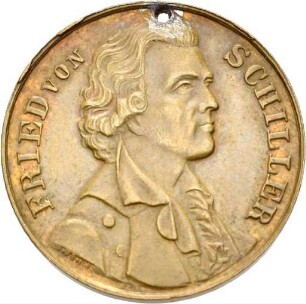 Medaille auf den 100. Geburtstag von Friedrich Schiller