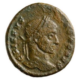 Münze, Follis, Aes 3, 321 n. Chr.