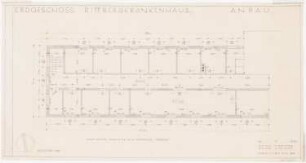 Rittberg Krankenhaus, Berlin-Lichterfelde Um- und Neubau: Anbau: Grundriss Erdgeschoss 1:50