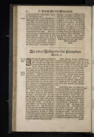 Die andere Predigt über das Evangelium Matth. 11.