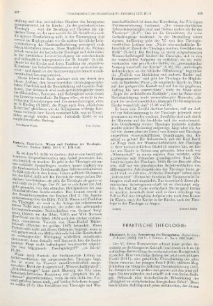 457-458 [Rezension] Poetsch, Hans-Lutz, Wesen und Funktion der Theologie