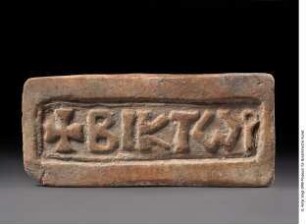 Stempel mit Inschrift