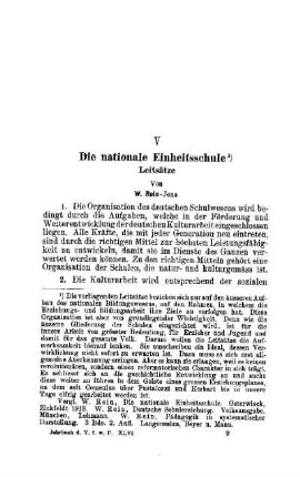 Die nationale Einheitsschule