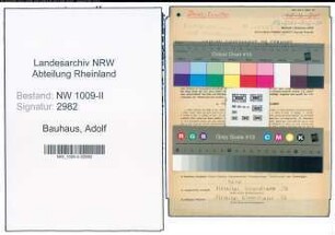 Entnazifizierung Adolf Bauhaus , geb. 10.02.1905 (Weichenwaerter)