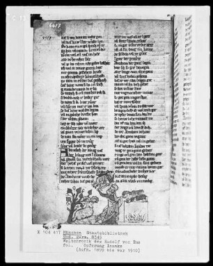 Rudolf von Ems, Weltchronik — Opferung Isaaks