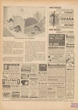 "Bettkombination für Aengstliche"