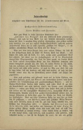 Jahresübersicht