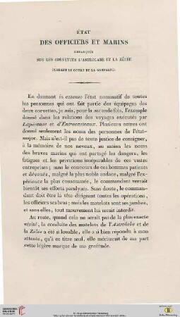État des officiers et marins